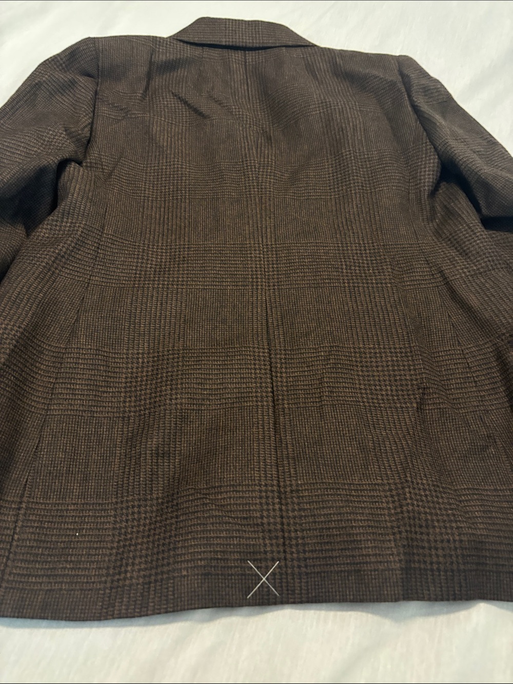 J.Crew Double-Breasted Blazer Wool Blend Chocolate houndstooth plaid SZ 8 NWT - Picture 12 of 12
